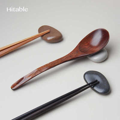 Hitable鹅卵石筷架不规则筷托