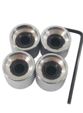 吉他JBPB电贝司TL电吉他音量旋钮4PCS银色黑色带孔扳手乐器