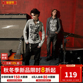 长袖 明星同款 DONSMOKE小don手枪摇滚vintage亚文化收腰拉链开衫