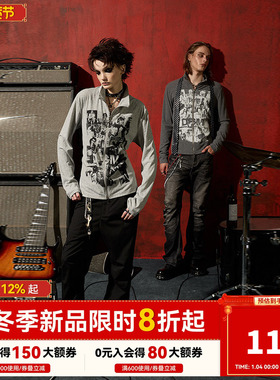 明星同款DONSMOKE小don手枪摇滚vintage亚文化收腰拉链开衫长袖