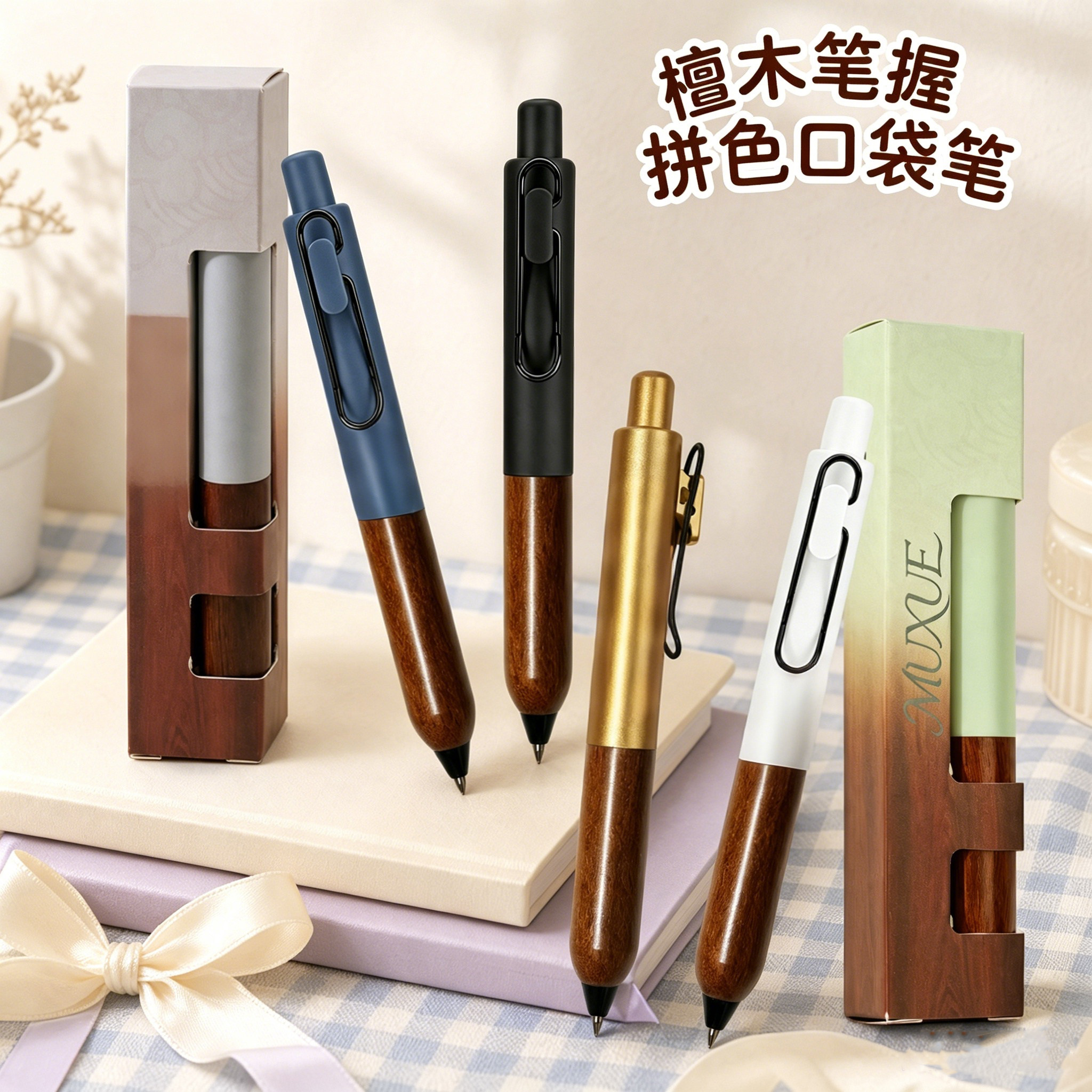 高颜值商务迷你便携式口袋笔迷你随身短款短笔黑高级感好用送人礼物ins笔学生办公文具好物推荐签字笔顺滑图片