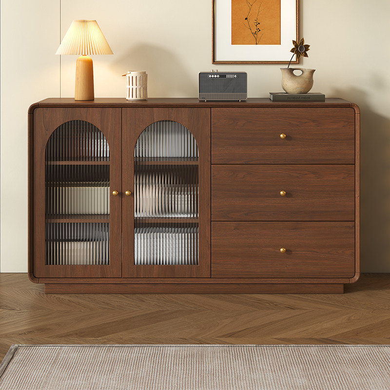 实木餐边柜靠墙一体储物柜客厅家用落地置物柜茶水柜边柜橱柜碗柜,住宅家具,餐边柜,淘宝优惠券,粉丝福利购,淘宝优惠卷