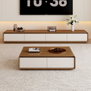 实木电视柜茶几组合客厅家用2025新款 小户型现代简约落地电视机柜