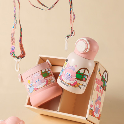 杯具熊一盖双饮保温杯