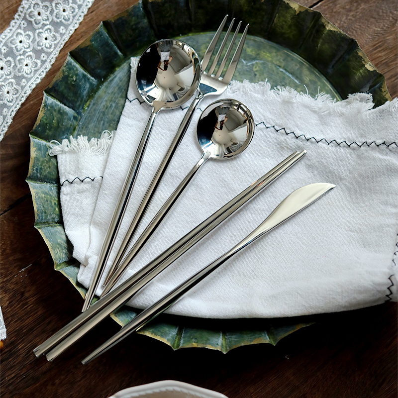 304不锈钢刀叉勺西餐具咖啡勺