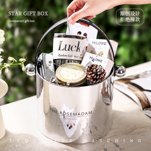 结婚伴手礼女伴娘男伴郎高档实用礼物抱抱桶轻奢婚礼回礼礼盒成品