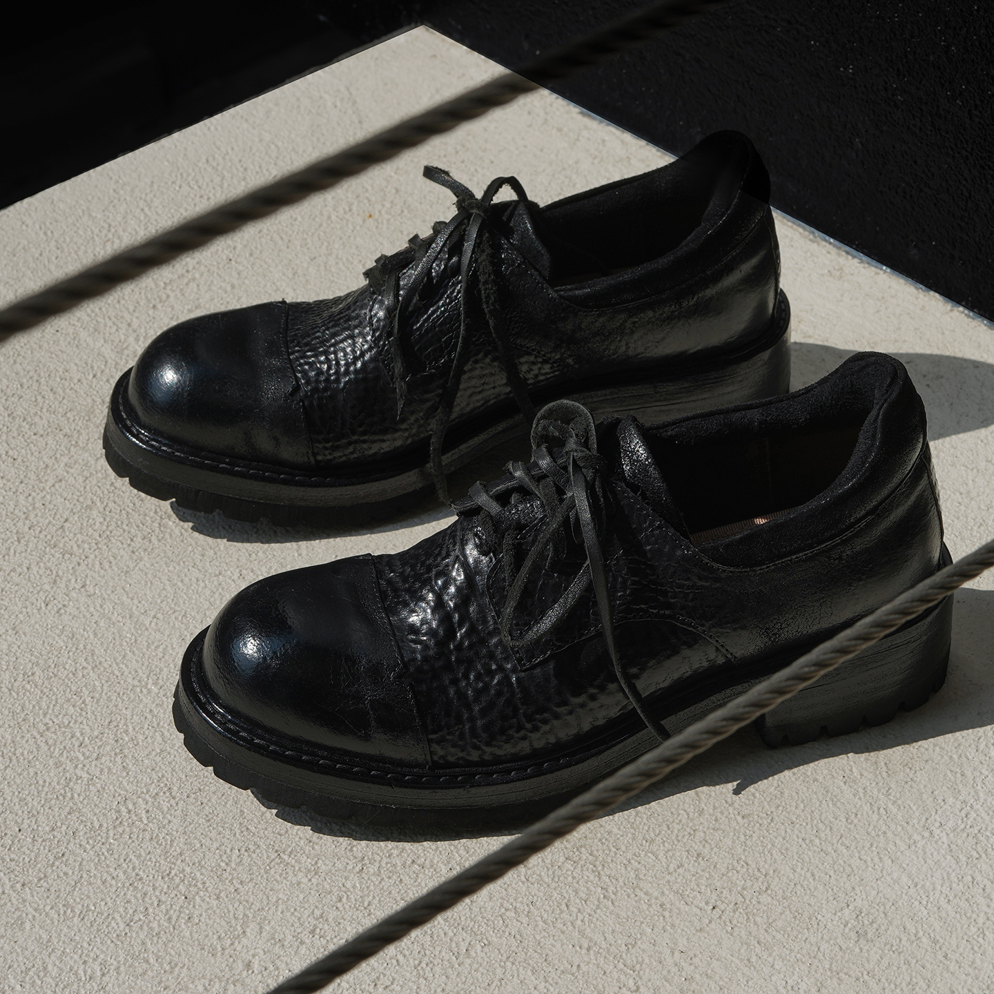 水洗马臀皮乐福鞋小皮鞋通勤单鞋