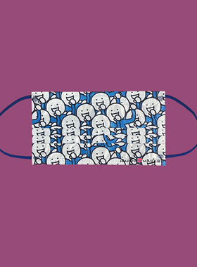 HappyMasks成人无纺布定制印花一次性口罩防尘透气三层防护