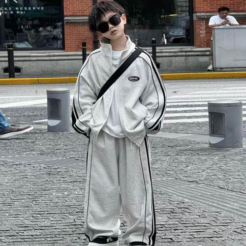 男童春秋运动套装2025新款帅气