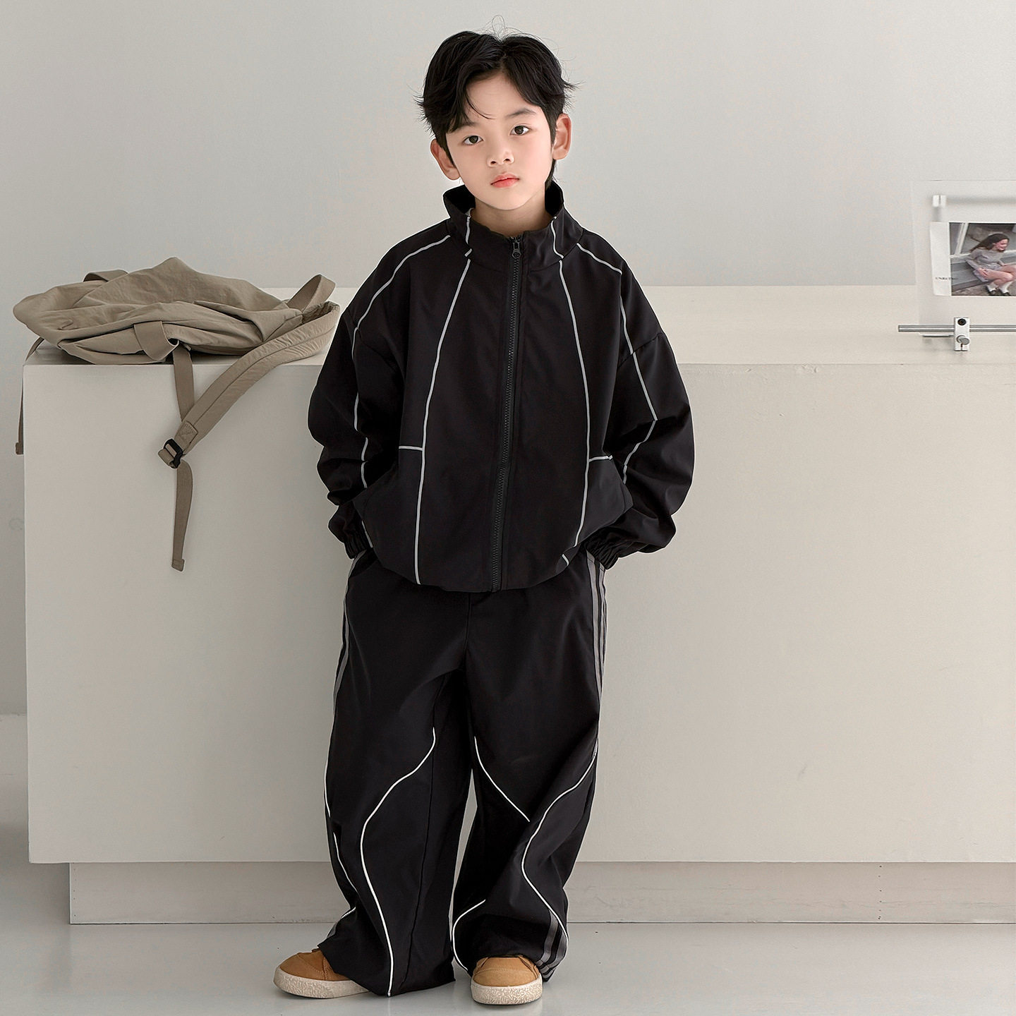 男童春装套装2026新款儿童春秋季卫衣运动服中大童春秋款两件套潮