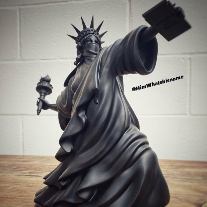 whatshisnamet扔火炬的自由女神雕塑ins潮流现代家居装饰摆件摆设,家居饰品,装饰摆件,淘宝优惠券,粉丝福利购,淘宝优惠卷