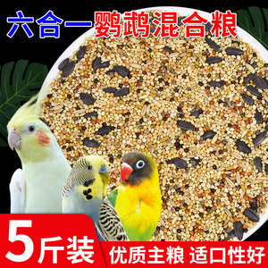 中小型鹦鹉虎皮玄凤牡丹混合粮五色黍子鹦鹉混合营养粮带壳谷子