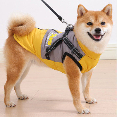 2025年新款狗狗衣服中小型犬柴犬泰迪比熊棉马甲小狗可牵引棉背心
