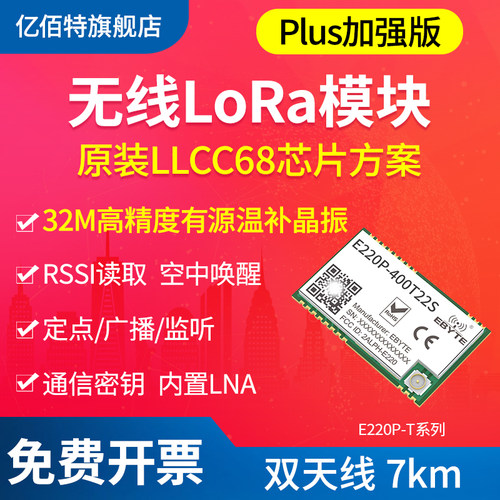 亿佰特LLCC68方案LoRa无线模块