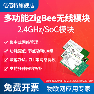 2.4G组网透传ZigBee3.0无线模块TLSR8258 JN5189 TLSR8269EFR32
