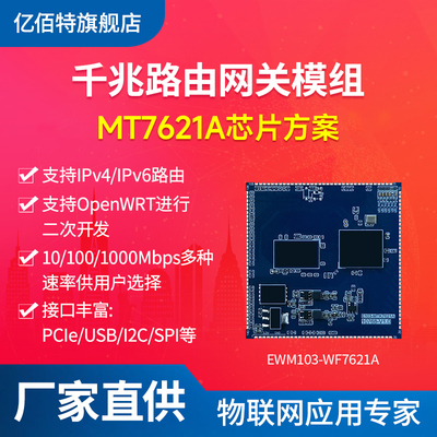 2.4G双核千兆路由网关WiFi模块