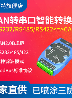 【亿佰特】MODBUS RTU协议高防护CAN转RS485/232/422转换器网关串口调试器通信模块双向透传工业级非隔离版