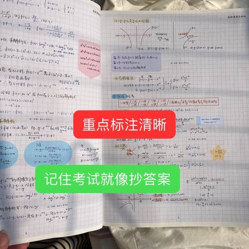 新版高中数学手写笔记清华数学高分学姐笔记高中复习资料笔记本