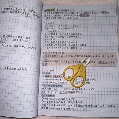 新版景晴儿科学彩色笔记儿科复习笔记考研知识点总结经验笔记本
