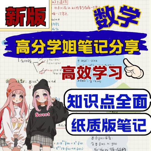 新高考高中数学笔记北大学姐手写学霸笔记题型总结专题高分通用本