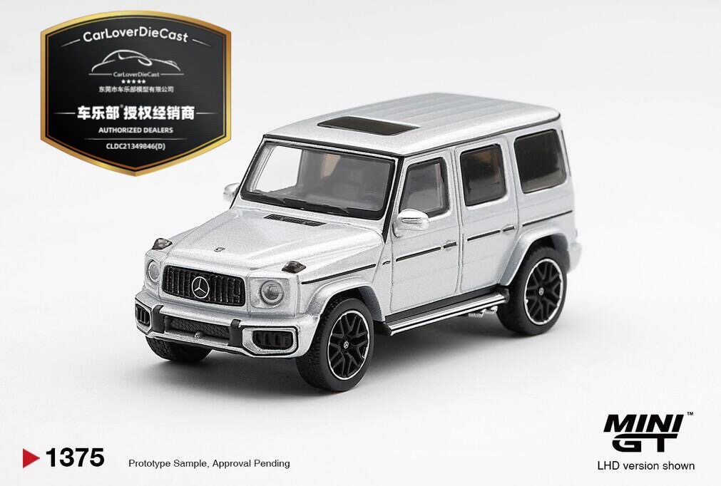 [V的预定]MINIGT #1375 奔驰G63 银色 合金汽车模型图片