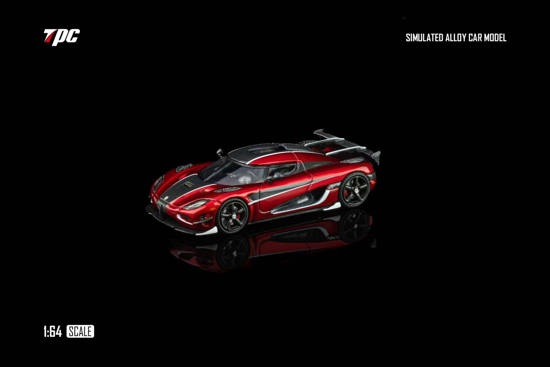 [全款预售]TPC 1:64 柯尼塞格AgeraRS 金属红色 合金汽车模型