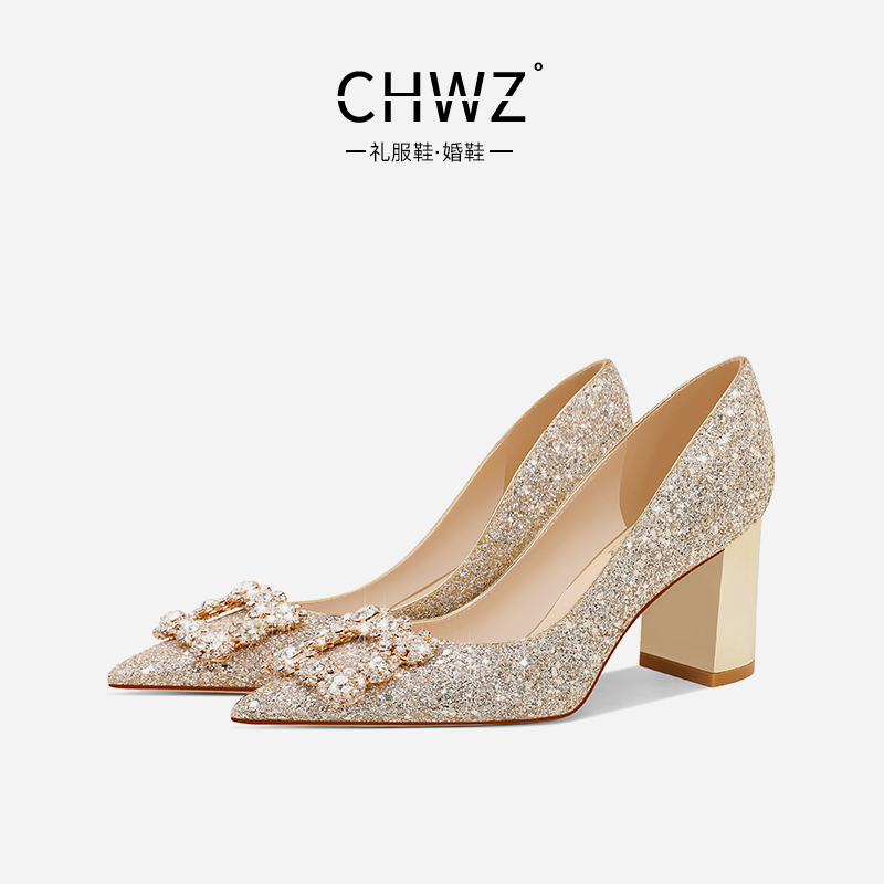 CHWZ单鞋公主可拆卸扣式
