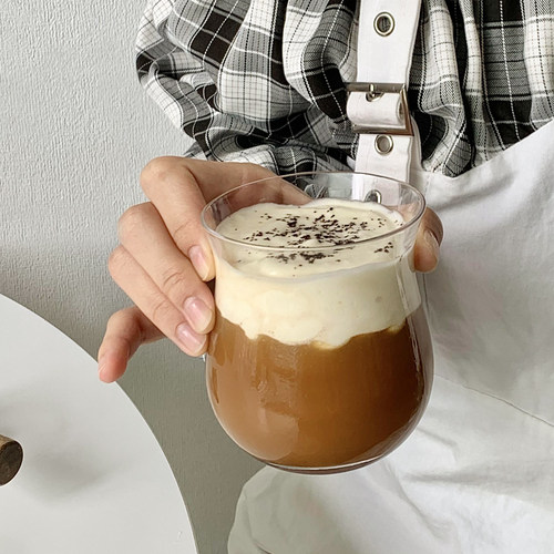 郁金香造型杯ins风拿铁咖啡杯