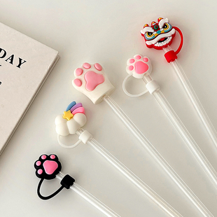 可爱吸管套网红吸管塞防尘塞玻璃吸管帽吸管杯塞配件吸管盖帽通用