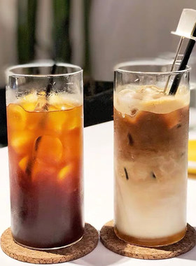 半刻ins极简玻璃咖啡杯