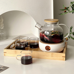 热红酒杯套装冬天圣诞耐高温玻璃煮红酒器皿煮酒壶女生微醺果酒杯