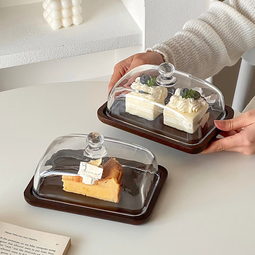 带盖甜品蛋糕盘展示盘摆放盘