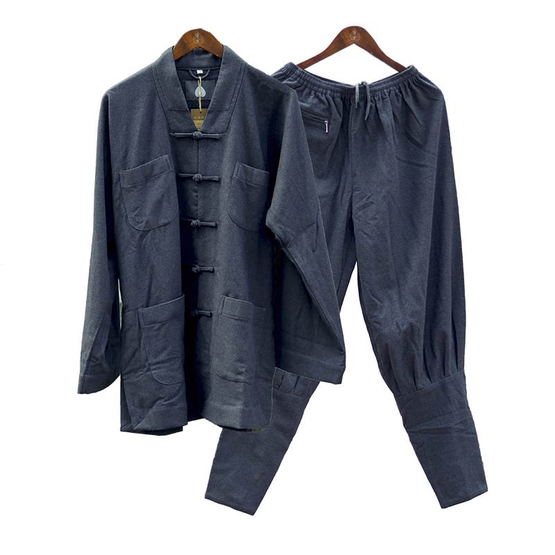 新款僧服秋冬款僧服冬季棉衣毛呢僧服春秋冬季款短褂小褂免绑腿全