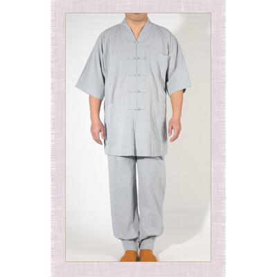 2025年夏季僧服短袖小褂和尚服比丘比丘尼短褂僧衣套装全棉面料舒