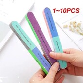 10PCS Six Colorful Buff Nails Professional for sided