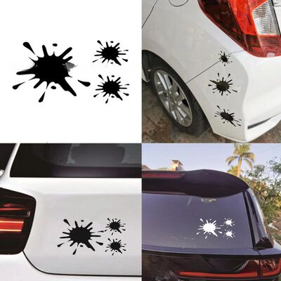 Reflective Car Stickers Stains Ink Stains Blot Personality C