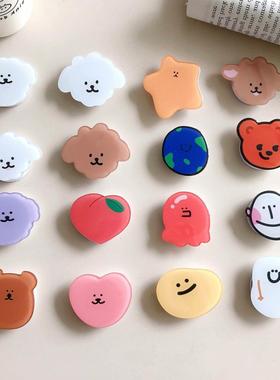 Dropping glue fold finger grip ring mobile phone holder for0