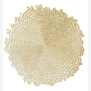 4 Pack Gold Sliver Placemat Kitchen and Dining Table Mats