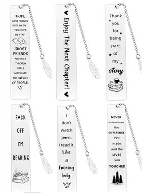 Thank You Inspirational Metal Bookmarks With Pendant Teachin