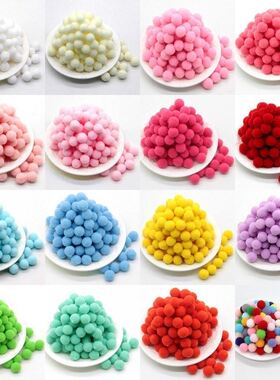 100Pcs 10/15/20/25mm Mini Fluffy Soft Pom Poms Pompoms Ball