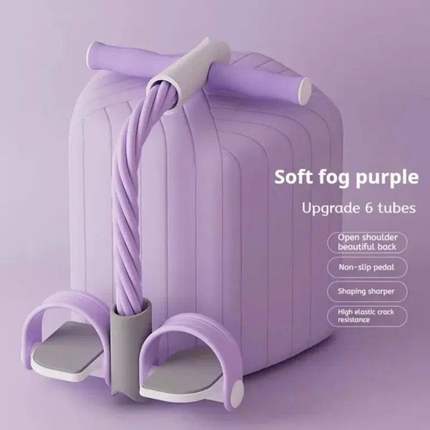 Yoga Pedal Puller Multifunction Tension Rope 6-Tube Elastic