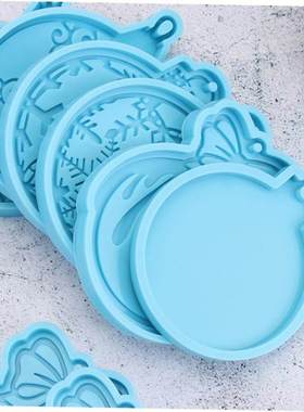 Christmas Ball Silicone Mould Keychain Pendant Epoxy Resin C