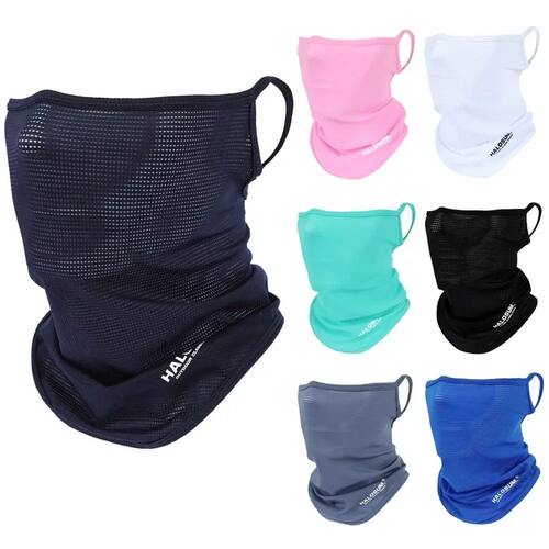 Summer Ice Silk Sun Protection Bike Mask Full Face Mask Bala