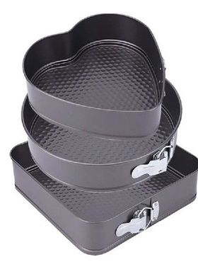 3Pcs Springform Cake Pan Non-Stick Cheese Cake Pan,