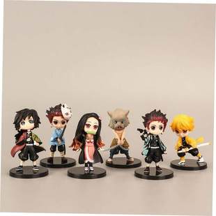 Demon Slayer PVC Action Figures Tanjirou Nezuko Anime Kimets
