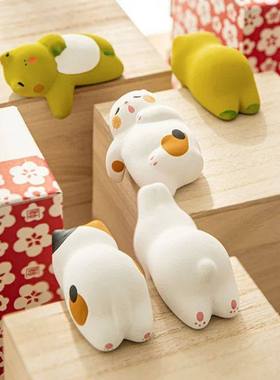 Computer Screen Monitor Small Ornaments Desktop Doll Cat Rab