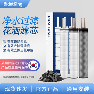 BidetKing原装韩国进口过滤花洒专用除氯PP绵滤芯ACF活性炭纤维