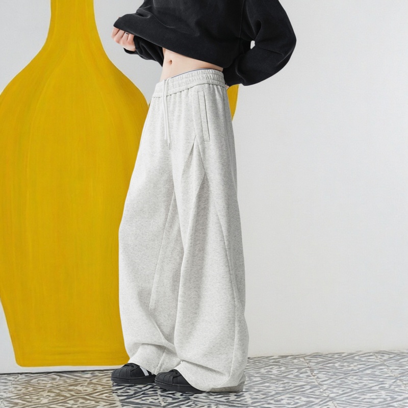 卫裤男生秋冬加绒运动休闲直筒裤