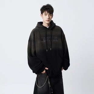 男生超好看卫衣男款2026新款帅气美式宽松帽衫连帽上衣外套复古春