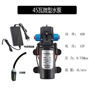 雾化微喷水泵 隔膜水泵微型水泵12V微型水泵微型增压定时浇水泵
